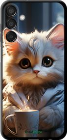 Чохол на Samsung Galaxy F15 Білий кіт "5646b-3756-2448"
