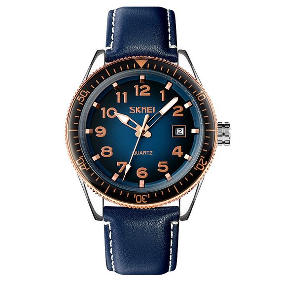 Годинник S2kmei 9232LRGBU Rose-Gold Blue Leather