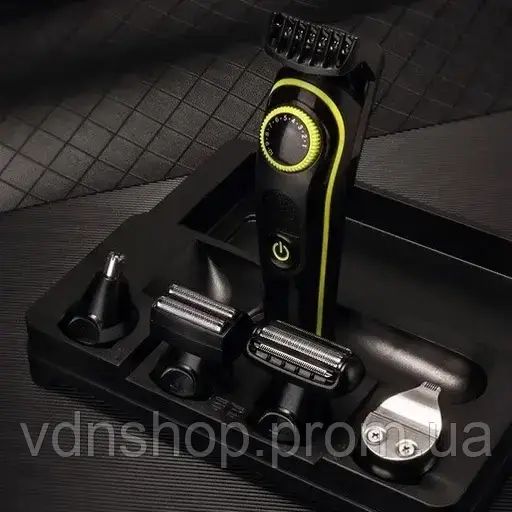 Беспроводной триммер Kemei KM-696 для бороды и стрижки волос 5 в 1 | Зображення 3