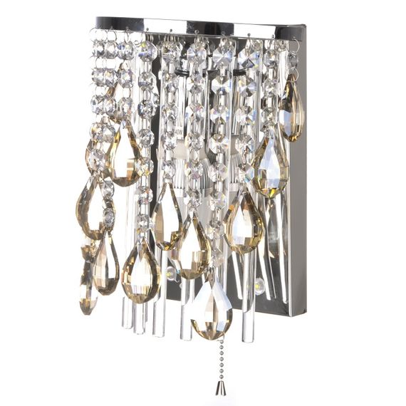 Бра настенное накладное хрустальное с выключателем классическое BCL-433W/1 E14