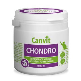 Витамины Canvit Chondro for cats для здоровья суставов у котов 100 гр
