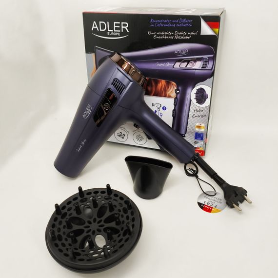 Мощный фен для сушки и укладки волос Adler AD 2273 2400Вт, Женский мощный фен для укладки волос QA-51 | Зображення 2