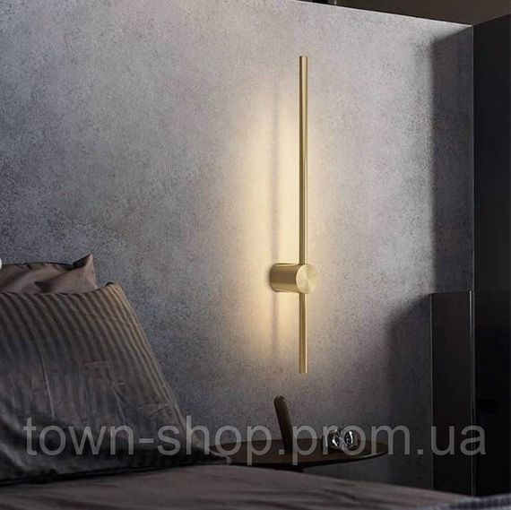 Бра настенное LED WJ014/600-ab-k Латунь 10х6х60 см.