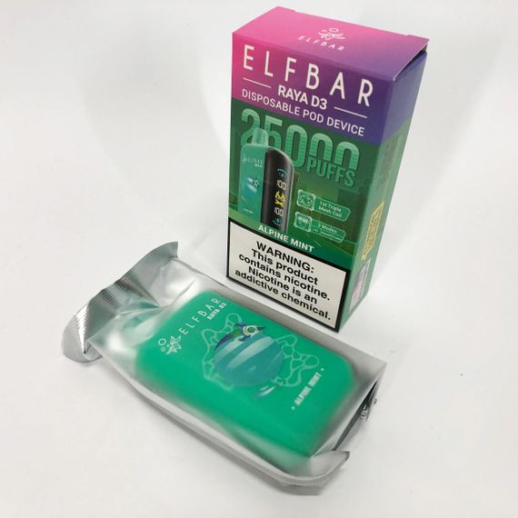 Elf Bar Raya D3 25000 смак М'ята (Alpine Mint) | Зображення 1