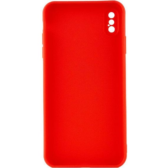 Силіконовий чохол Candy Full Camera для Apple iPhone X / XS (5.8") Червоний / Red | Зображення 1