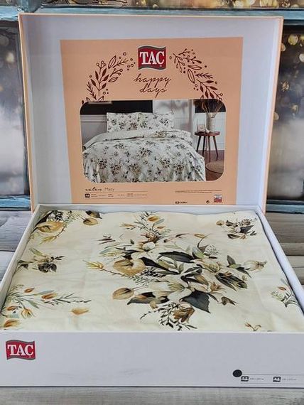 Постільна білизна Tac Maisu Сатин Євро розмір