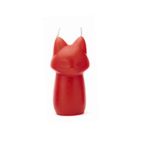 Свічка лисичка низькотемпературна Roomfun Сhina Red з ароматом шоколаду, червона Sex Aura