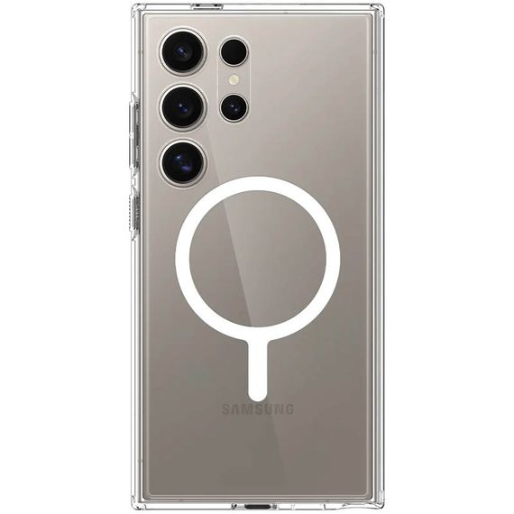 Чохол SGP Ultra Hybrid (MagFit) для Samsung Galaxy S25 Ultra Прозорий | Зображення 4