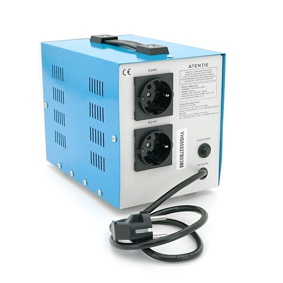 Стабілізатор напруги Westech MSER 2000 VA-V2/1600W однофазний, сервопривід, монтажу підлоги, LED дисплей, діапазон130-260V, | Зображення 2