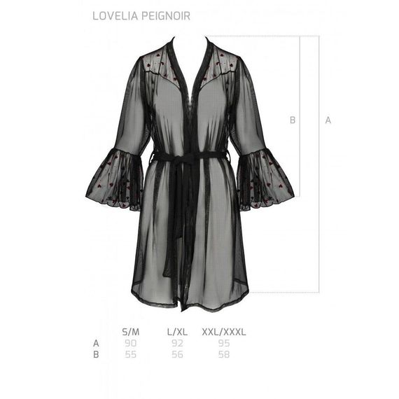 Повітряний пеньюар LOVELIA PEIGNOIR black L/XL - Passion | Зображення 6