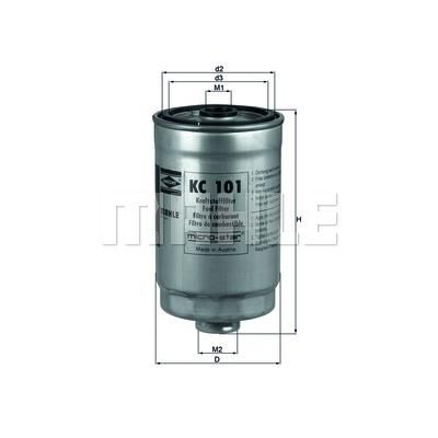 Фильтр топливный Mahle KC101