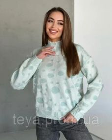Свитер цвет голубой размеры S, M FI_009173