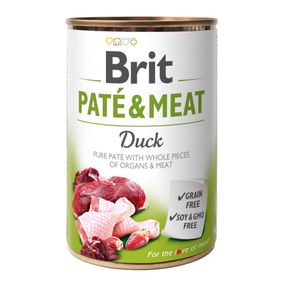 Brit Pate & Meat Dog Duck вологий корм з качкою для дорослих собак 400 гр