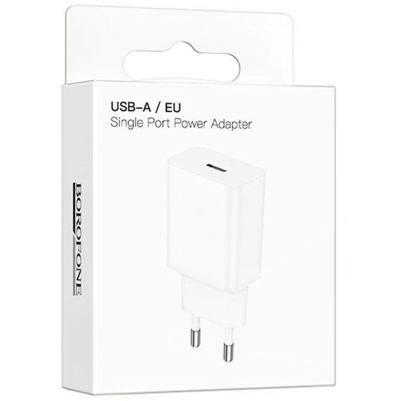 МЗП Borofone BA110A Lemi 7.5W (1USB-A) White | Зображення 1