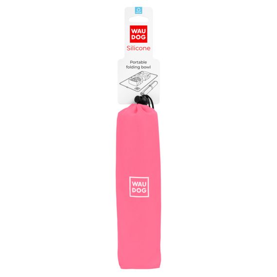 Миска складана WAUDOG Silicone,385х230х50 мм рожевий | Зображення 1