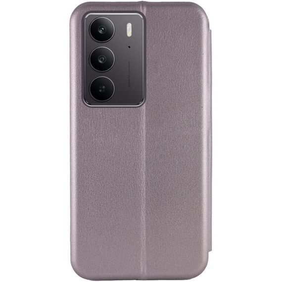 Кожаный чехол-книжка Classy для Realme C75 / C75x Серый | Зображення 1