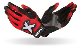 Рукавички для фітнесу MadMax MXG-101 X Gloves Black/Grey/Red M