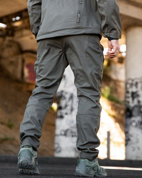 Городские тактические штаны MAXIMUS софтшел  light grey ПП7982 | Зображення 3