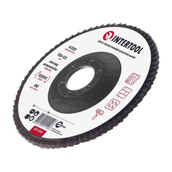 Диск шліфувальний пелюстковий INTERTOOL BT-01121 | Зображення 2