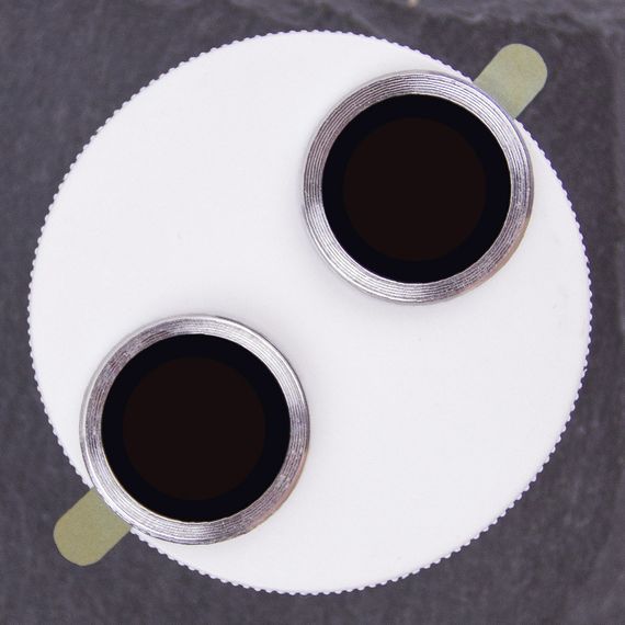 Захисне скло Metal Classic на камеру (у упак.) для Apple iPhone 14 (6.1") / 14 Plus (6.7") Срібний / Silver | Зображення 1