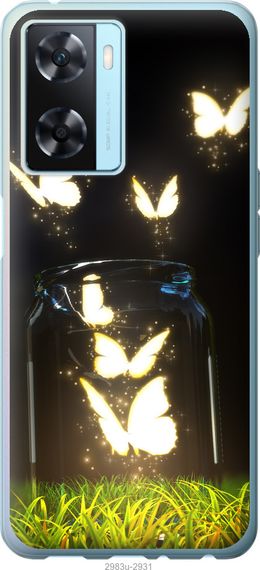 Чехол на Oppo A57s Бабочки "2983u-2931-17620"