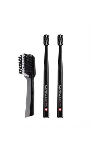 Набір зубних щіток Curaprox "Ultrasoft" CS5460/2 Duo Black, чорні d 0,10 мм (2 шт.) | Зображення 1