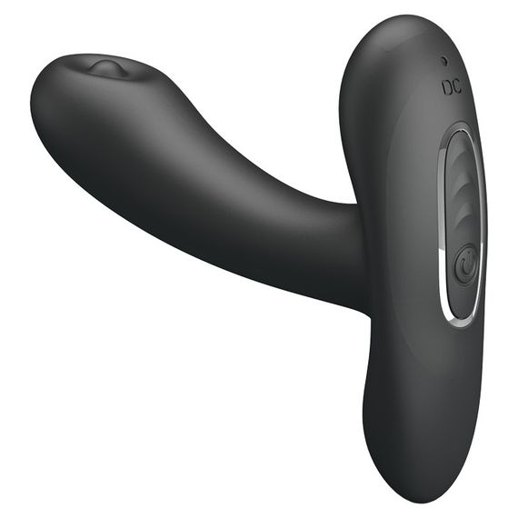 Массажер простаты Pretty Love Remington с пульсацией, черный, 11 х 2.8 см Sex Aura | Зображення 3
