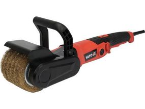 Шліфувально-браширув. машина по мет/дер YATO,елек.мер 230В,1300Вт,900-3700 об/хв щіткаØ-120/19х100мм Польша