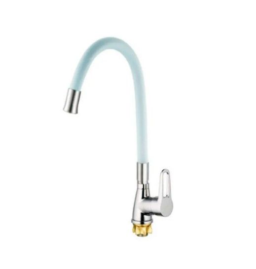 Змішувач для кухні Mixxus SOP4-045 Reflector White з білим силіконовим виливом (MI6488)