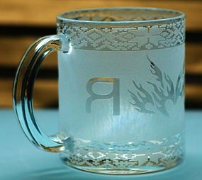 Стеклянная чашка 320 мл с гравировкой Я люблю Украину кружки для чая романтический и патриотический подарок