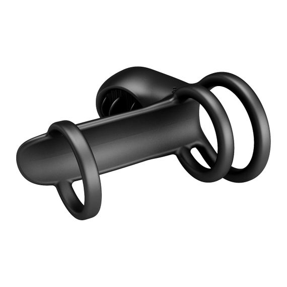 Насадка на член - Pretty Love Vibrating Penis Sling Jammy Black sexstyle | Зображення 6