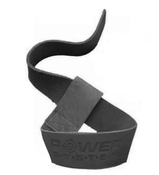 Лямки для тяги шкіряні Power System PS-3320 Leather Straps Black (3320BK-0) | Зображення 3