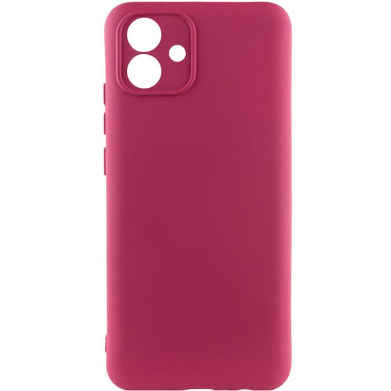 Чохол Silicone Cover Lakshmi Full Camera (A) для Samsung Galaxy A04e Full camera, Бордовый / Marsala