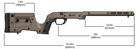 Ложе MDT XRS для HOWA 1500 SA Black | Зображення 1
