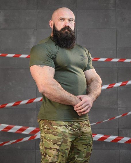 Тактична потоотводна футболка SABUR міна олива ВТ6561 | Зображення 2