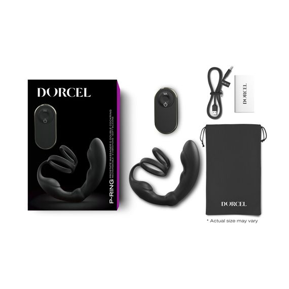 Массажер простаты Dorcel P-Ring с эрекционным кольцом и пультом ДУ | Зображення 4