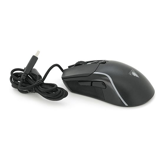 Миша провідна JEDEL GM109, 7 кнопок, 800/1600/2400/4800/6000/12400DPI, кабель 1,35 м. RGB підсвічування. Black. Box | Зображення 2