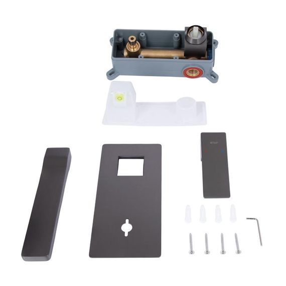 Смеситель для раковины Qtap Gemini скрытого монтажа QTGEM273GMB45695 Gunmetal Black PVD | Зображення 7