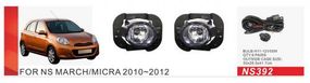 Противотуманки 2010-2012 (2 шт, галогенные) для Nissan Micra K13