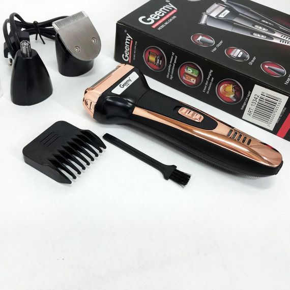 Триммер универсальный GEMEI GM-598, профессиональная электробритва, бритва для бороды. AK-850 Цвет: золотой | Зображення 4