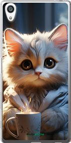 Чохол на Sony Xperia Z5 Premium E6883 Білий кіт "5646t-345-2448"