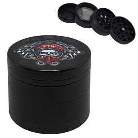 Гриндер Для Измельчения Травы 4 Составной "Skull Black V2"