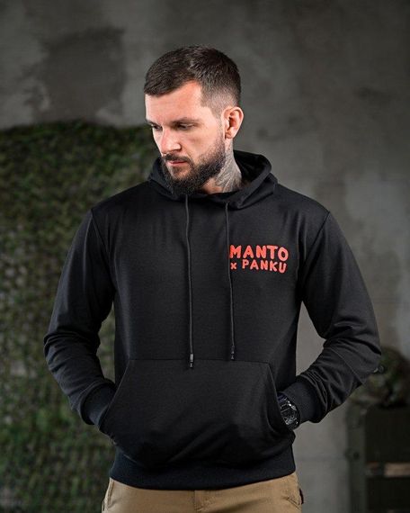 Худи manto x panku black ПП7877 | Зображення 1