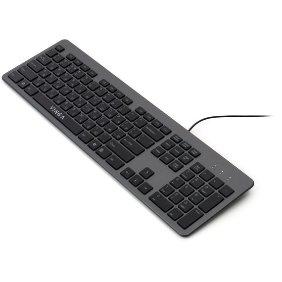 Клавіатура Vinga KB735 black-grey | Зображення 4