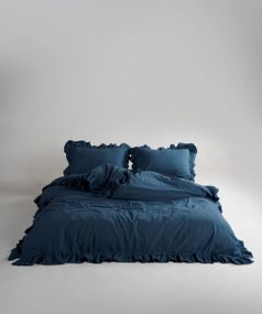 Постільна білизна Limasso Stonewashed Exclusive Ranforce 160 х 220 см Dress Blue
