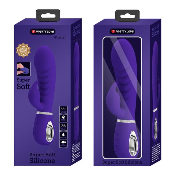 Вібратор PRETTY LOVE PRESCOTT Purple 7 function vibrations Sex Aura | Зображення 7