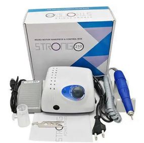 Фрезер для манікюру Nail Drill Pro ZS-603 65 Вт 40000 оборотів з педаллю та насадками Білий