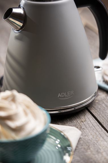 Електрочайник з нержавіючої сталі Adler AD 1343 сірий 1,5 л, 2200 Вт | Зображення 7
