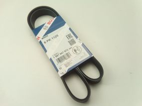 Ремінь генератора струмковий ВАЗ 2110, 2170 (з ГУР + кондиціонер), BOSCH (6PK1125) 1987947972 (2110-