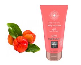 Їстівний лубрикант SHIATSU Love Манго і зелений Чай, 75 мл, Барбадоська вишня